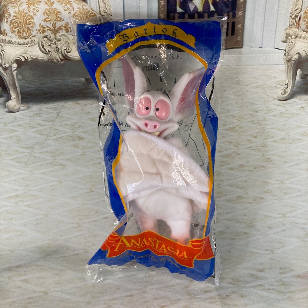 20th Century Fox Anastasia Movie 9" Bartok Plush w/Talk Feature Sealed NIP 1997